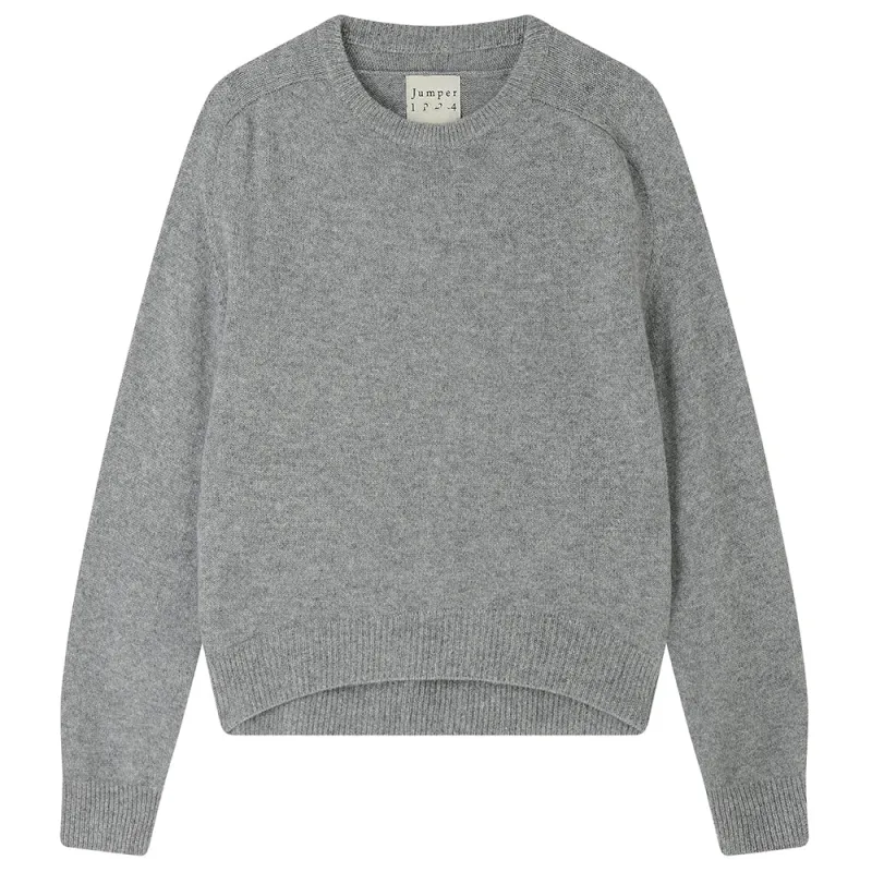 Cashmere Oversize Crew in Mid Grey sold by Jumper 1234