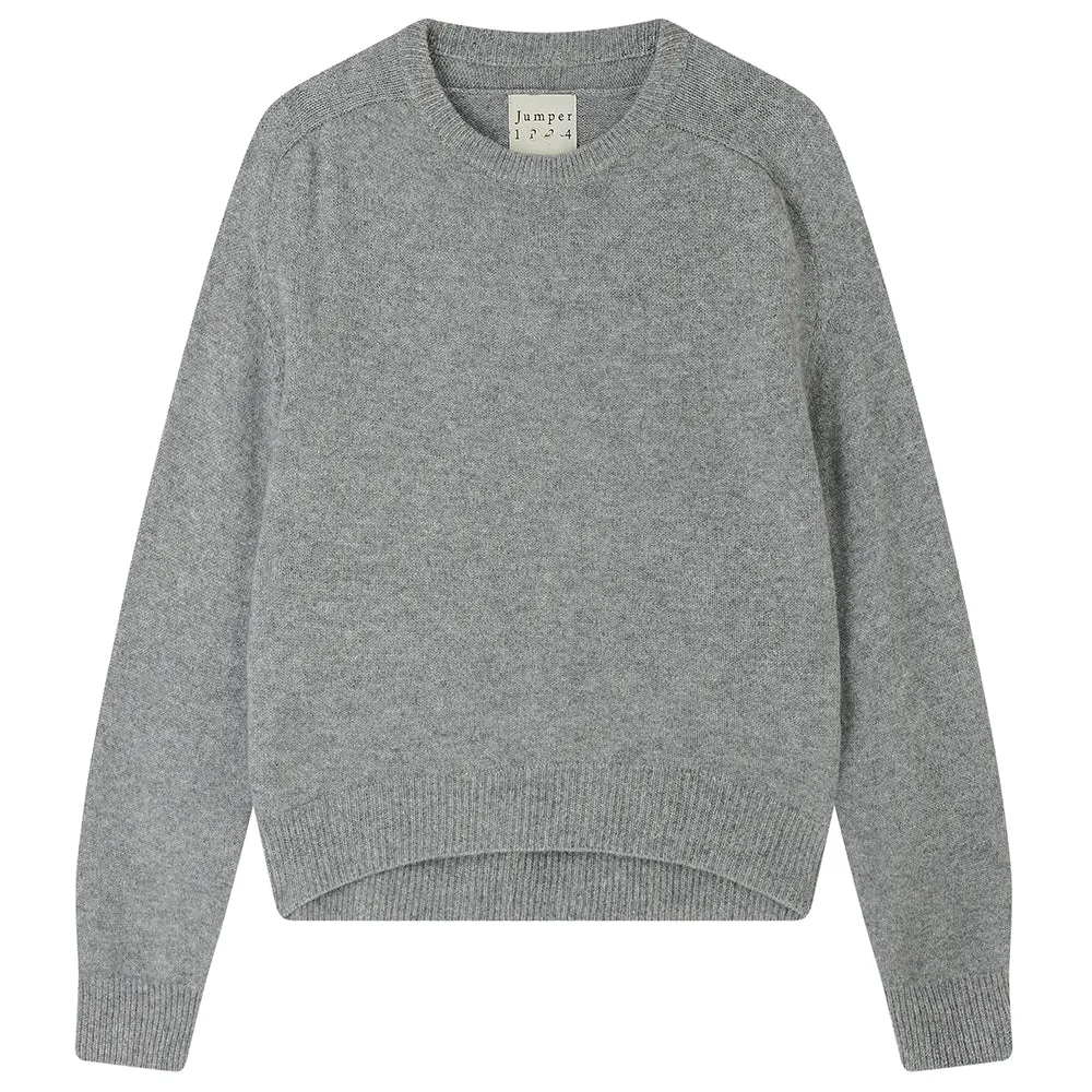 Cashmere Oversize Crew in Mid Grey sold by Jumper 1234