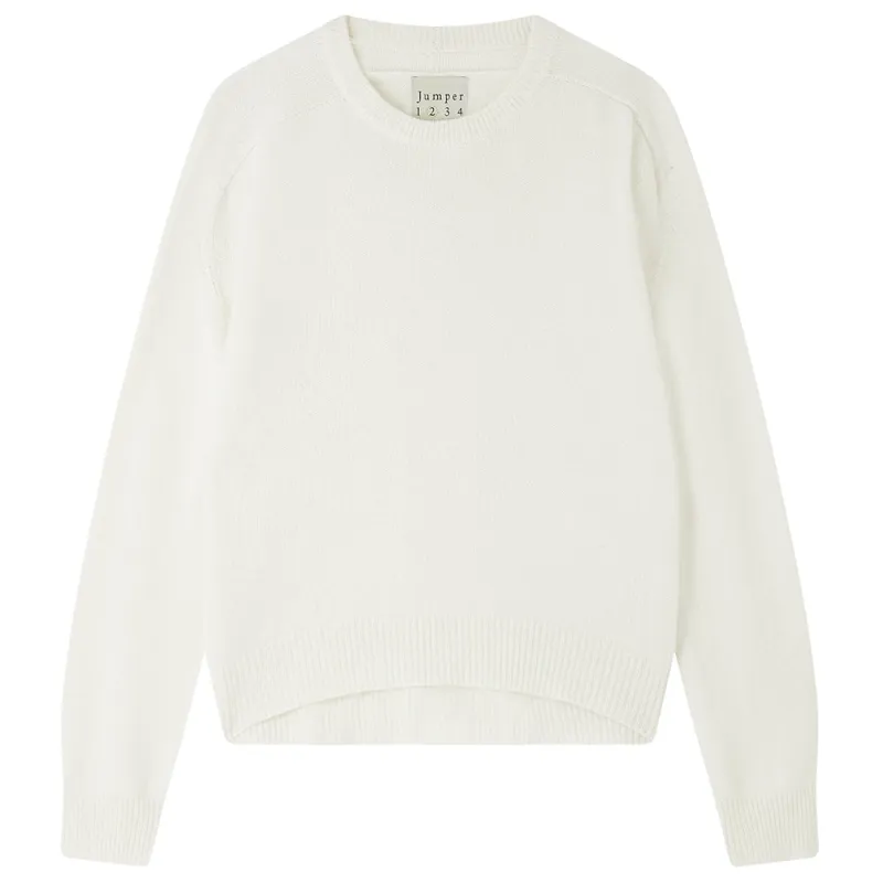 Cashmere Oversize Crew in Cream made by Jumper 1234