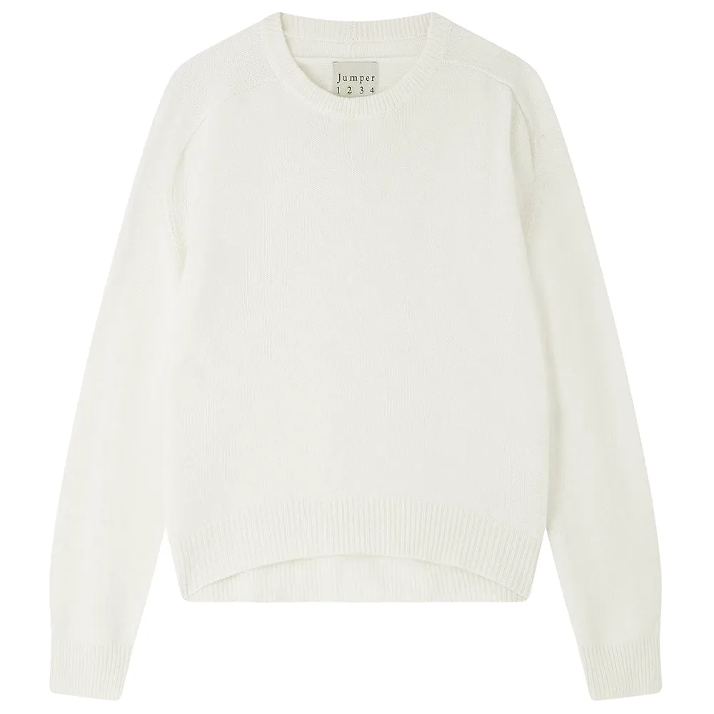 Cashmere Oversize Crew in Cream sold by Jumper 1234