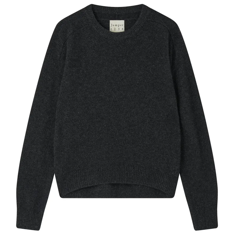 Cashmere Oversize Crew in Charcoal made by Jumper 1234