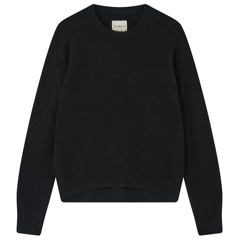 Cashmere Oversize Crew in Black sold by Jumper 1234