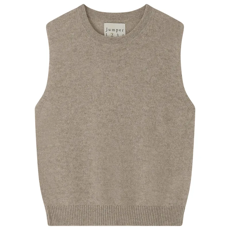 Cashmere Perfect Tank in Organic Light Brown sold by Jumper 1234