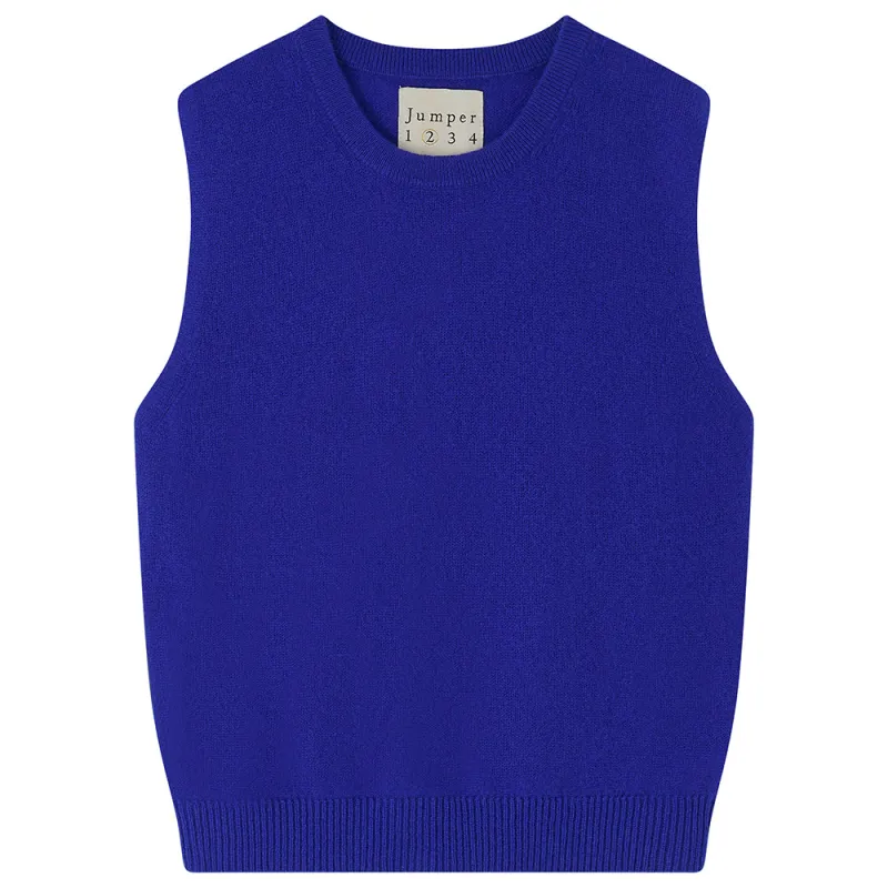 Cashmere Perfect Tank in Bright Blue sold by Jumper 1234
