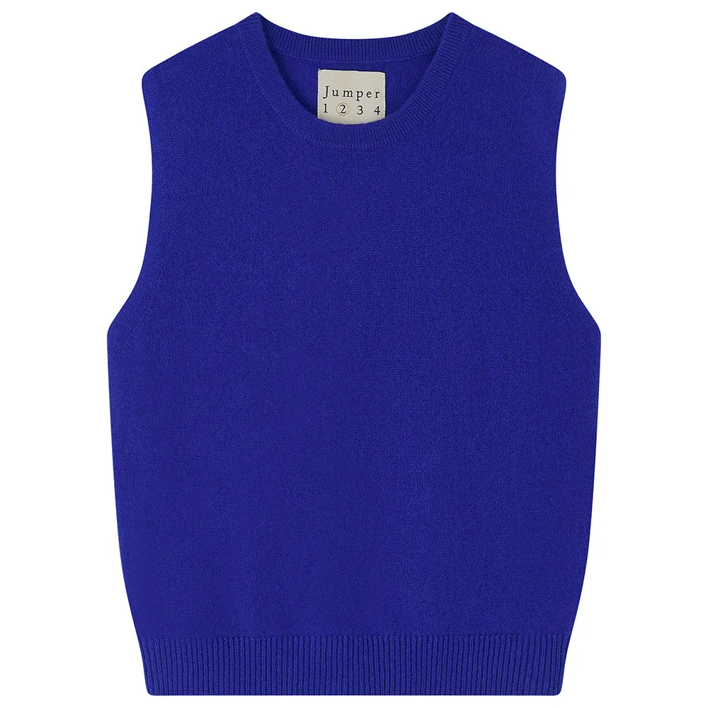 Cashmere Perfect Tank in Bright Blue sold by Jumper 1234