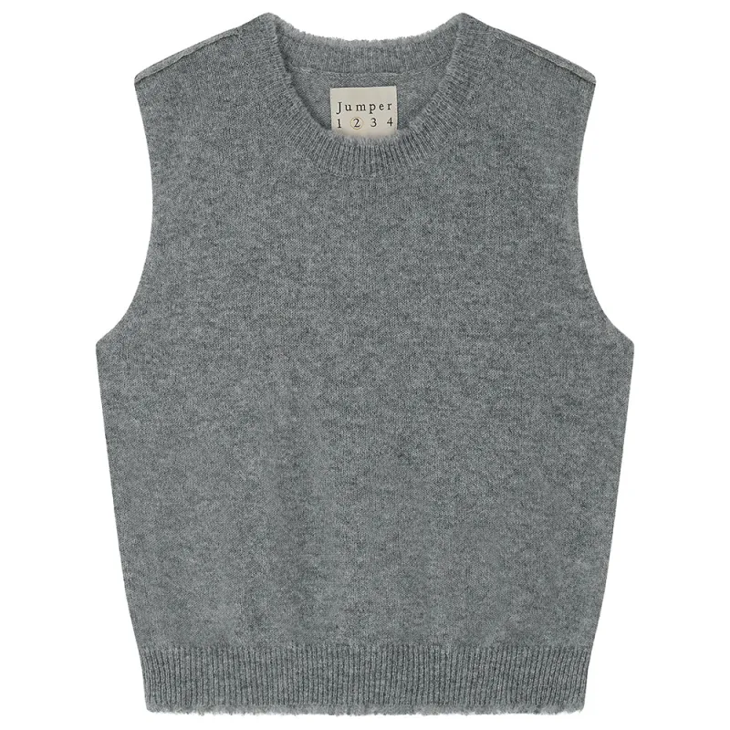 Cashmere Distressed Tank in Mid Grey sold by Jumper 1234
