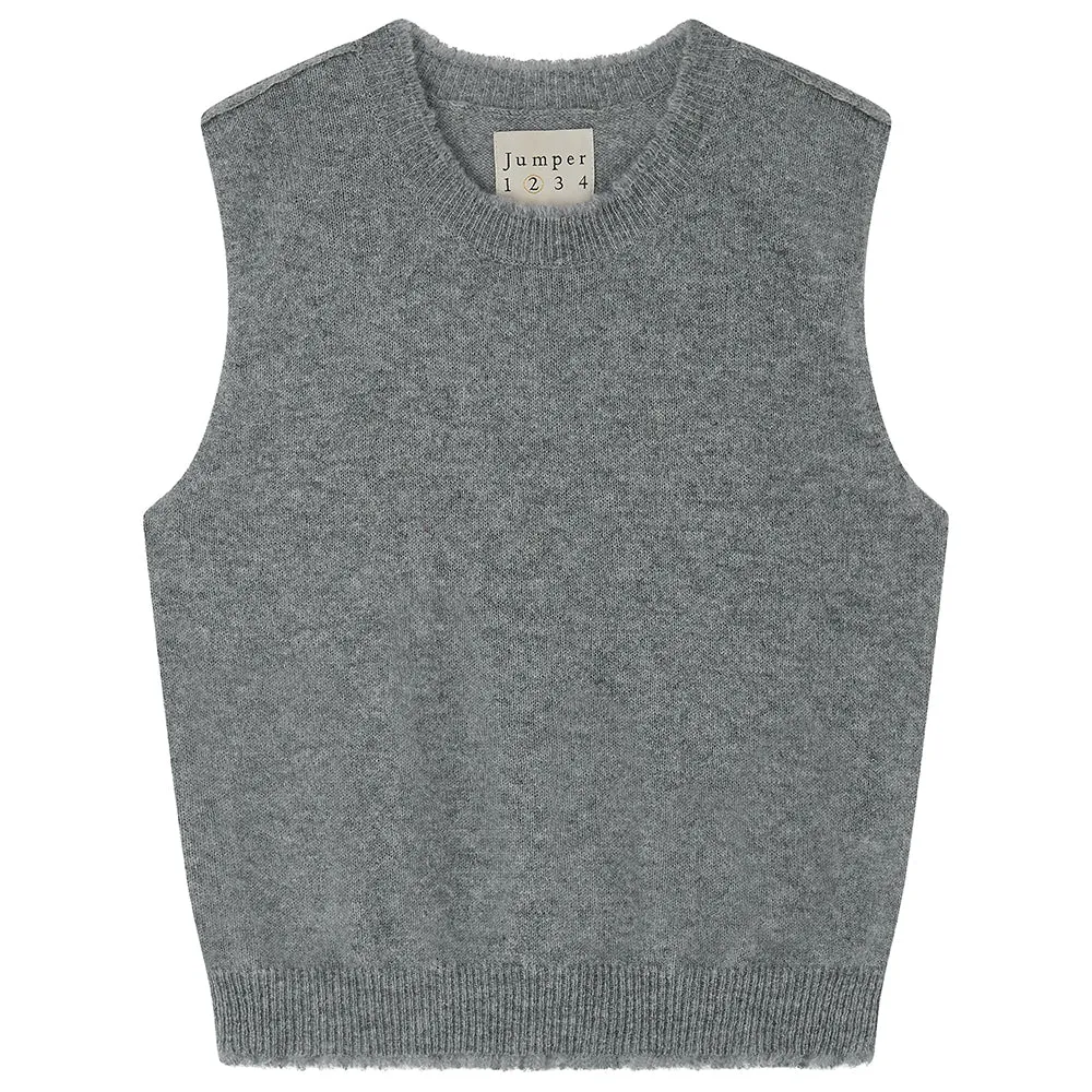 Cashmere Distressed Tank in Mid Grey sold by Jumper 1234