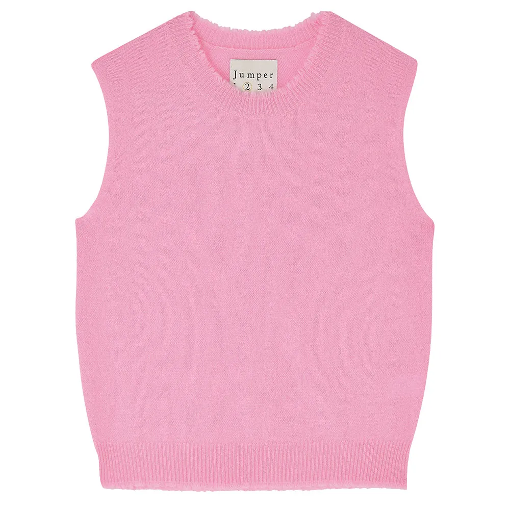 Cashmere Distressed Tank in Candy sold by Jumper 1234