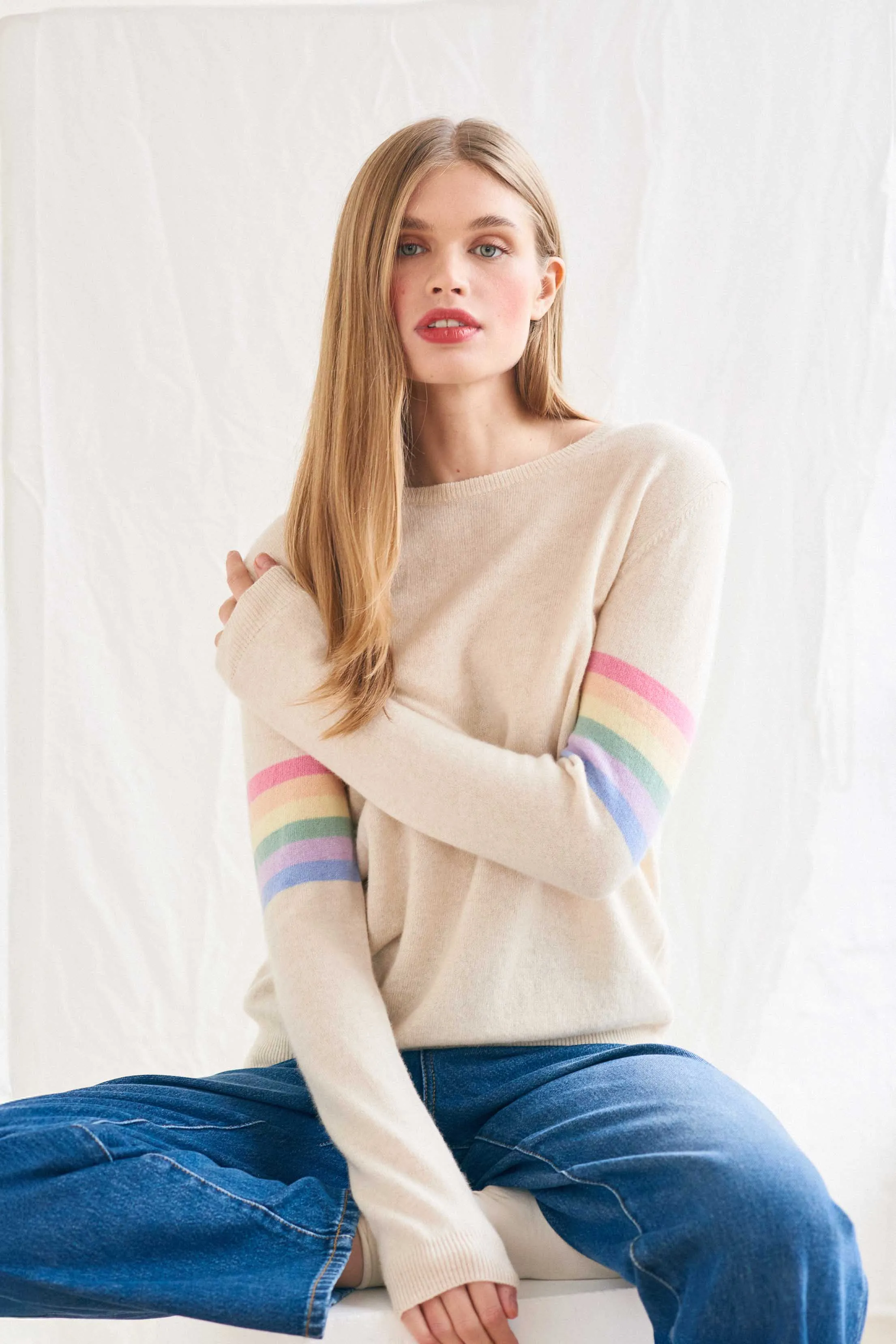 Cashmere Rainbow Arms in Oatmeal sold by Jumper 1234 product image thumbnail 2