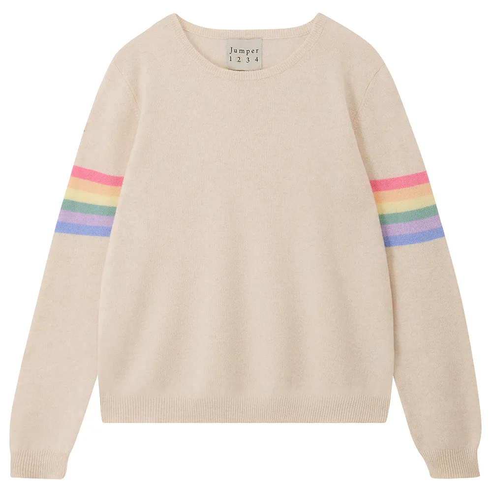 Cashmere Rainbow Arms in Oatmeal sold by Jumper 1234