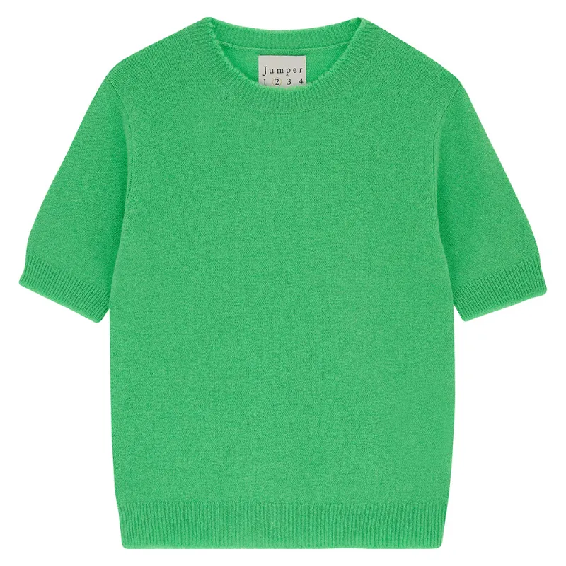 Cashmere Distressed T Shirt in Green sold by Jumper 1234