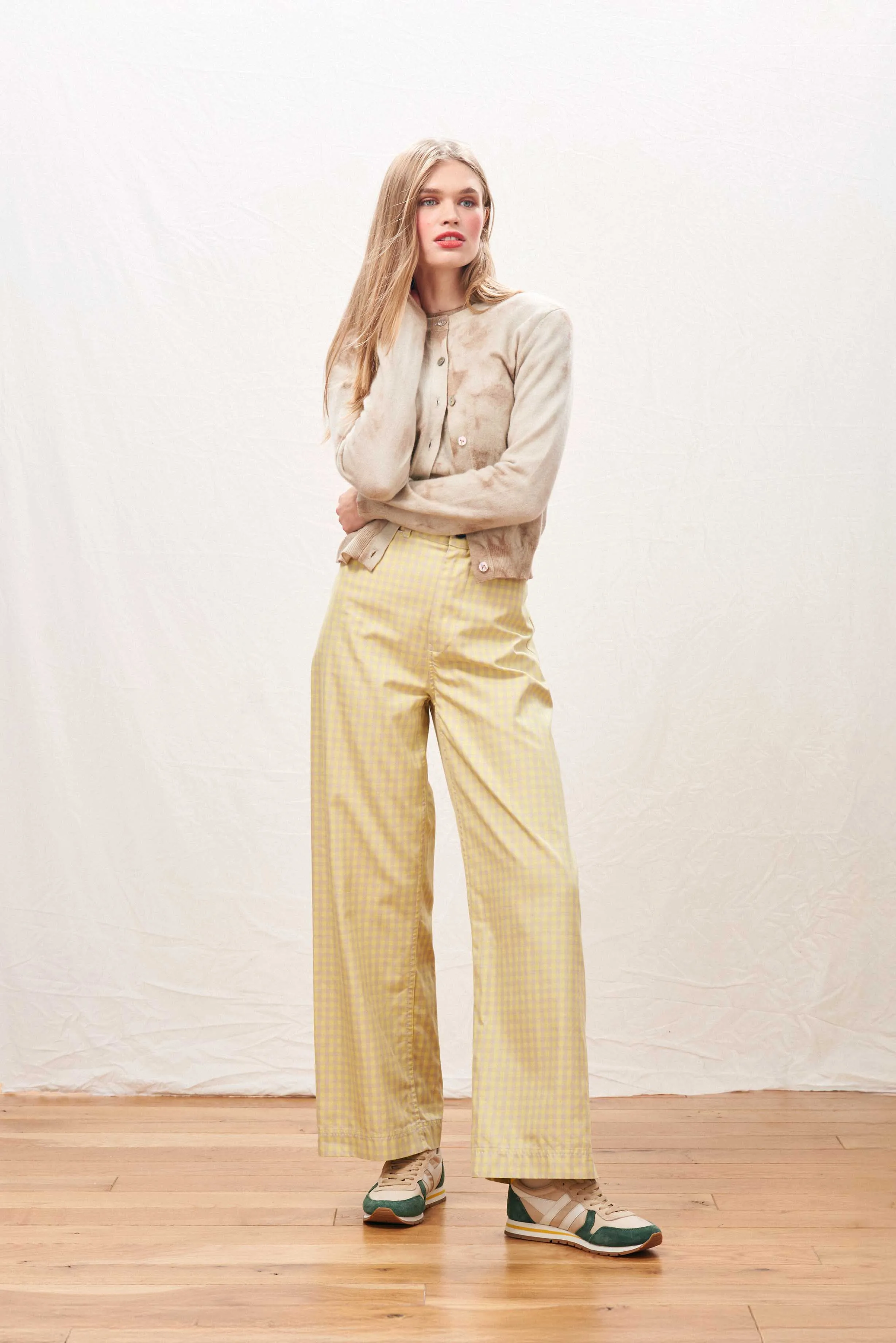 Cashmere Batik Cardigan in Camel sold by Jumper 1234 product image thumbnail 3