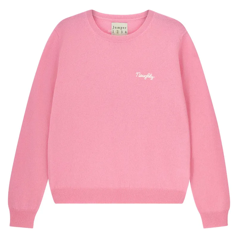 Cashmere Naughty Crew in Candy made by Jumper 1234