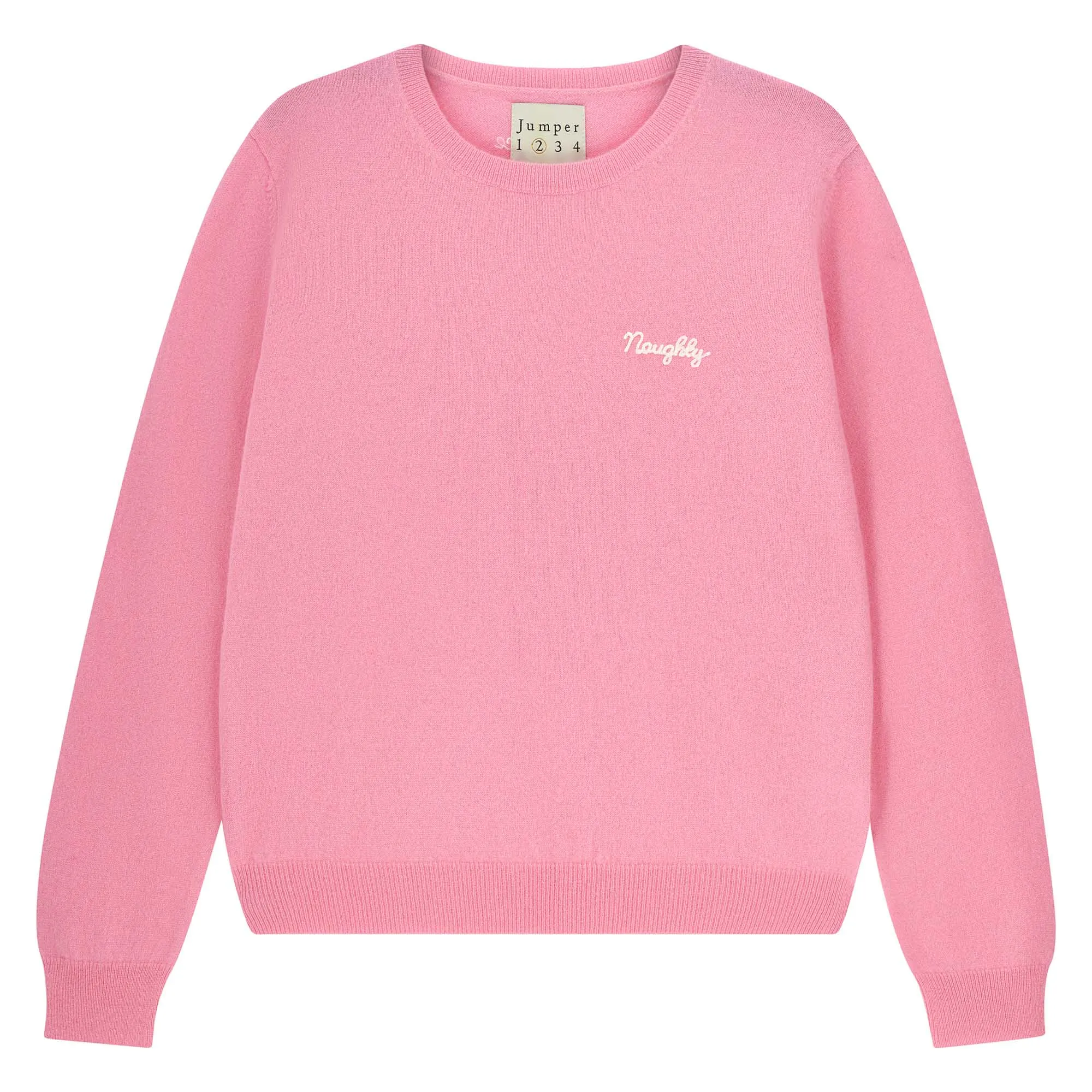 Cashmere Naughty Crew in Candy sold by Jumper 1234