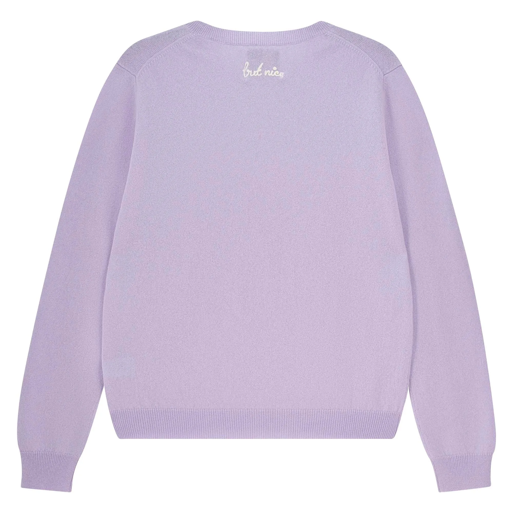 Cashmere Naughty Crew in Lilac sold by Jumper 1234 product image thumbnail 2