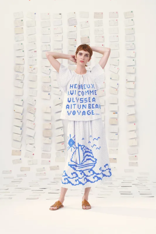 JUPE MANTOU - LES CYCLADES made by Mii Collection