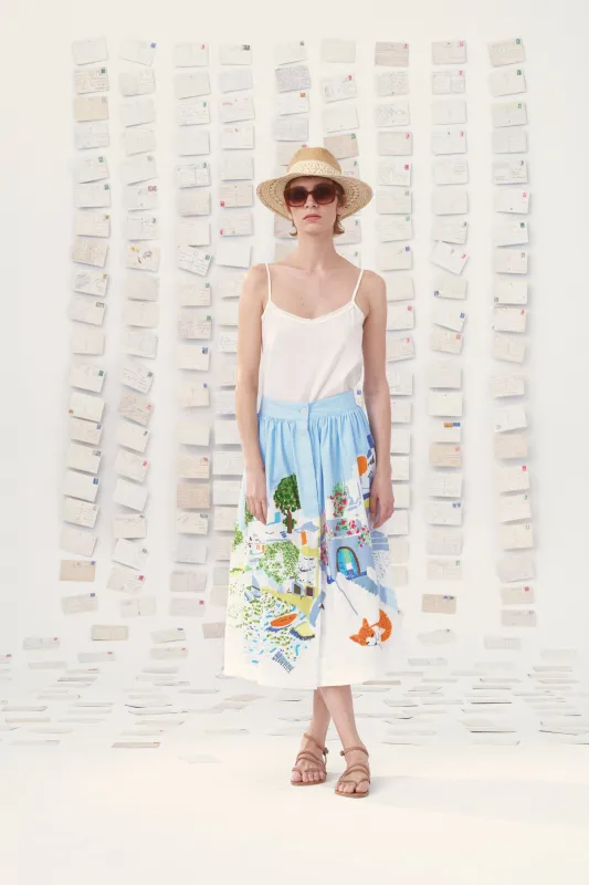 JUPE MONA - LES CYCLADES made by Mii Collection