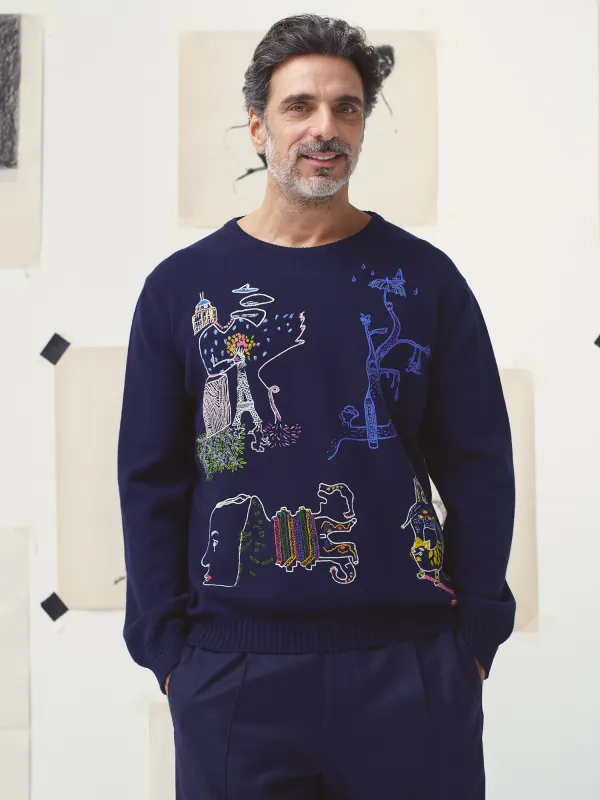 LE PULL JEAN - LE SURREALISME made by Mii Collection