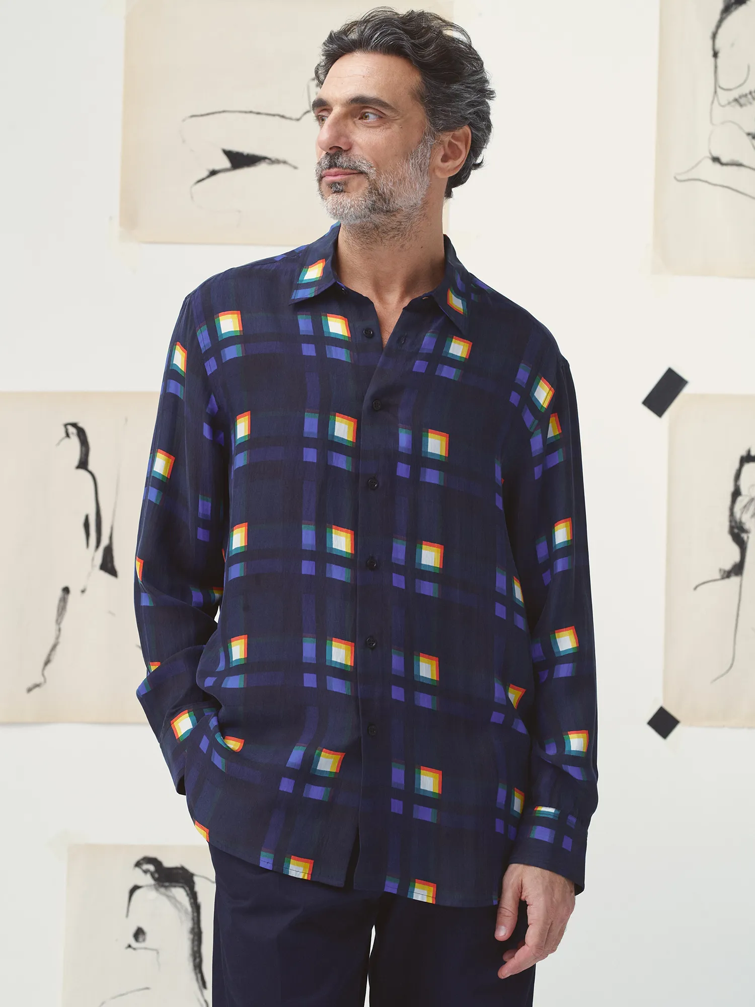 LA CHEMISE IRFAN - ABSTRACT sold by Mii Collection product image thumbnail 2