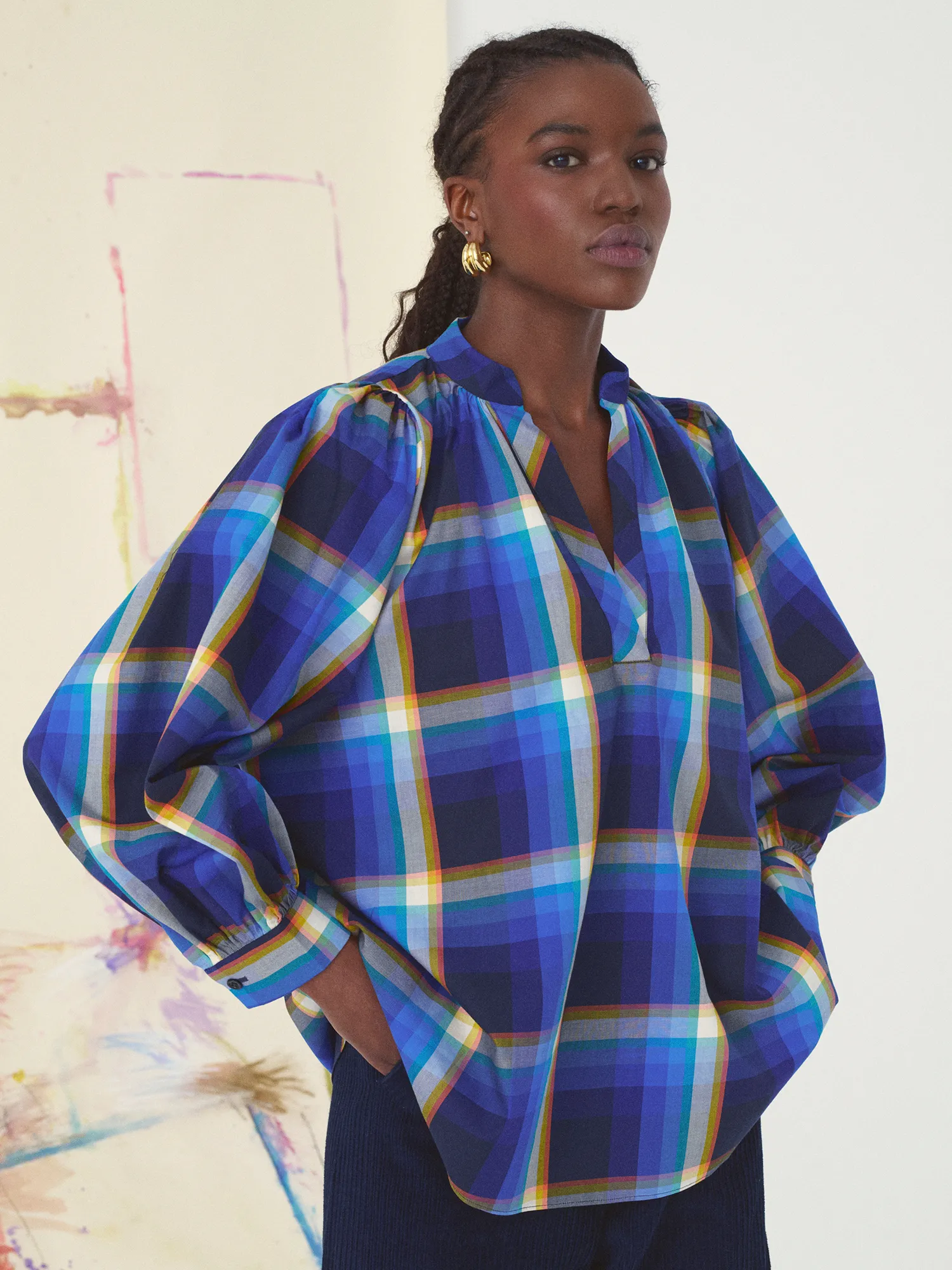 LA BLOUSE CLAUDIA - L'ABSTRACTION sold by Mii Collection