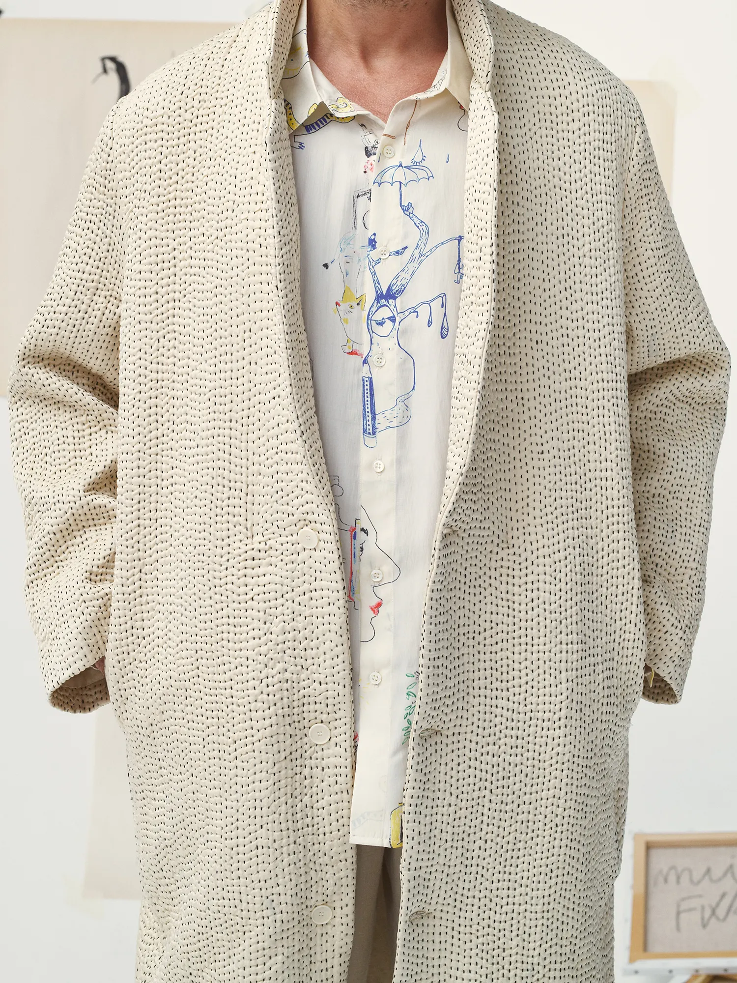 LE MANTEAU DONIV - L'ABSTRACTION sold by Mii Collection