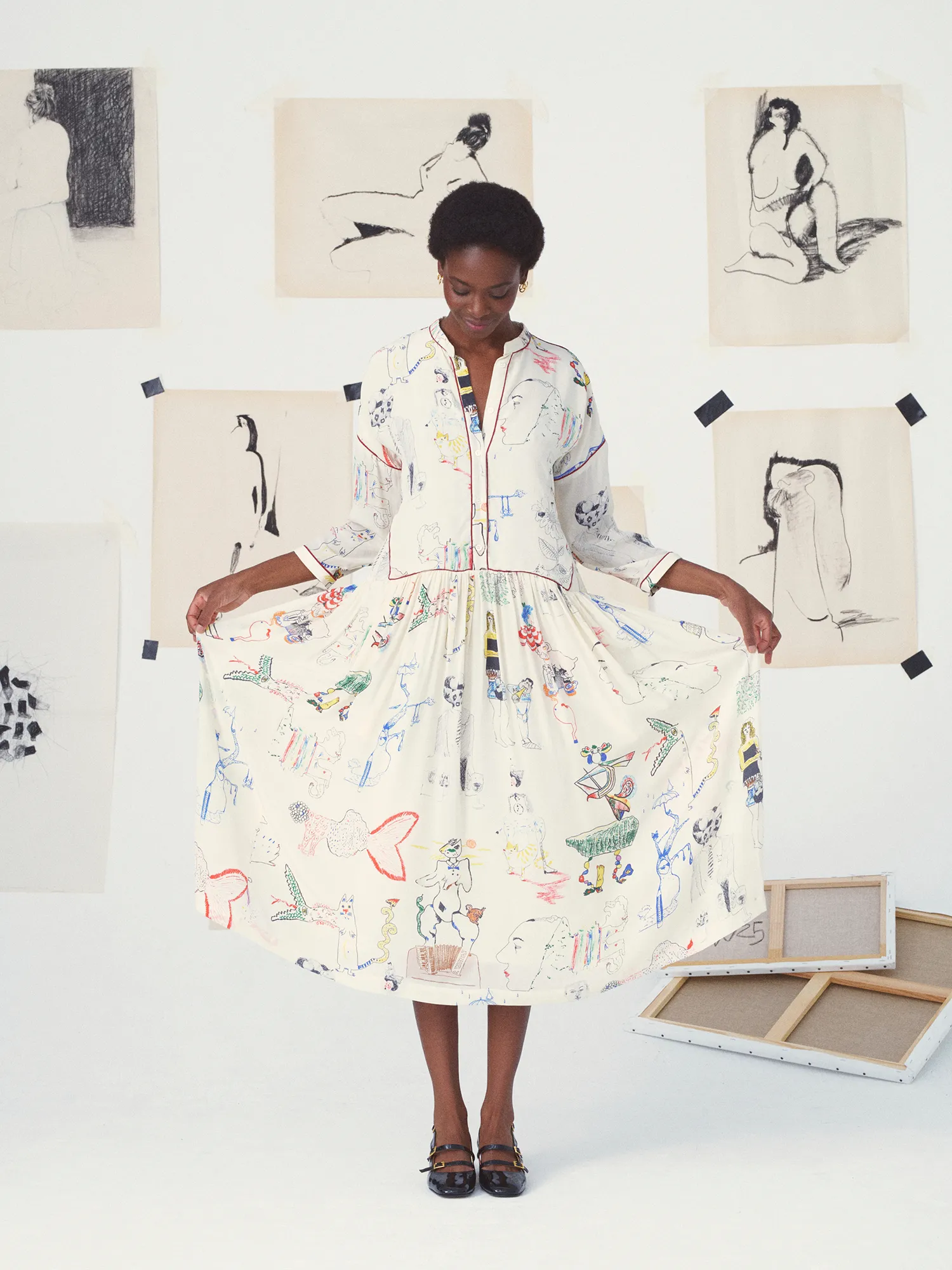 LA ROBE NOUR - LE SURREALISME sold by Mii Collection