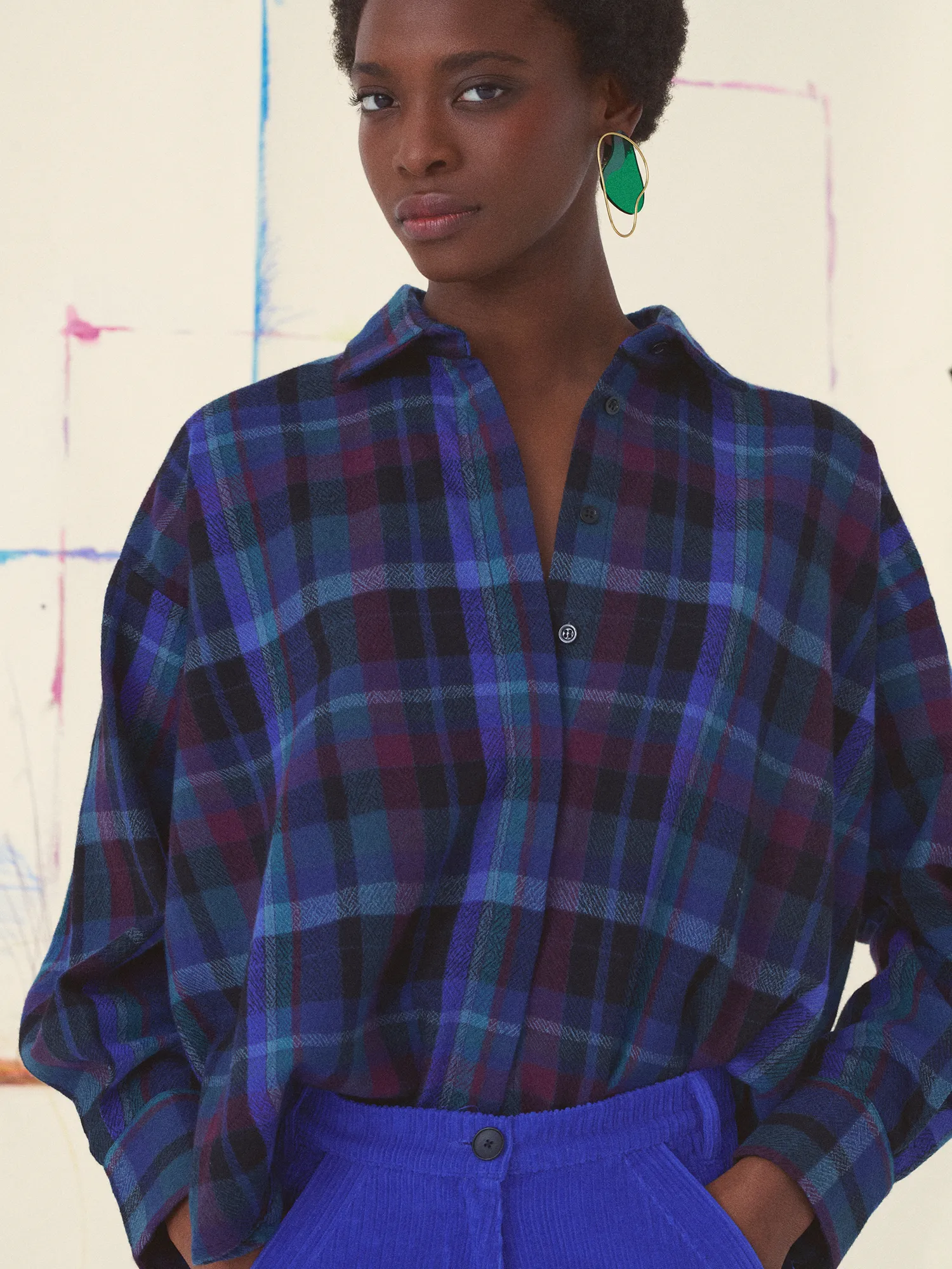 LA CHEMISE GRETA - L'ABSTRACTION sold by Mii Collection