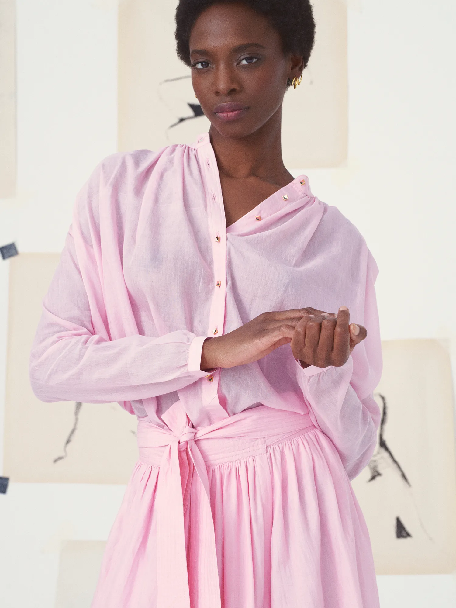 LA CHEMISE NATHALIE - L'IMPRESSIONNISME sold by Mii Collection product image thumbnail 2