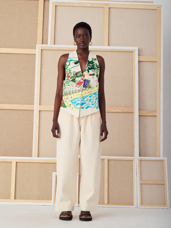 LE PANTALON MITI - LA TOILE BLANCHE made by Mii Collection