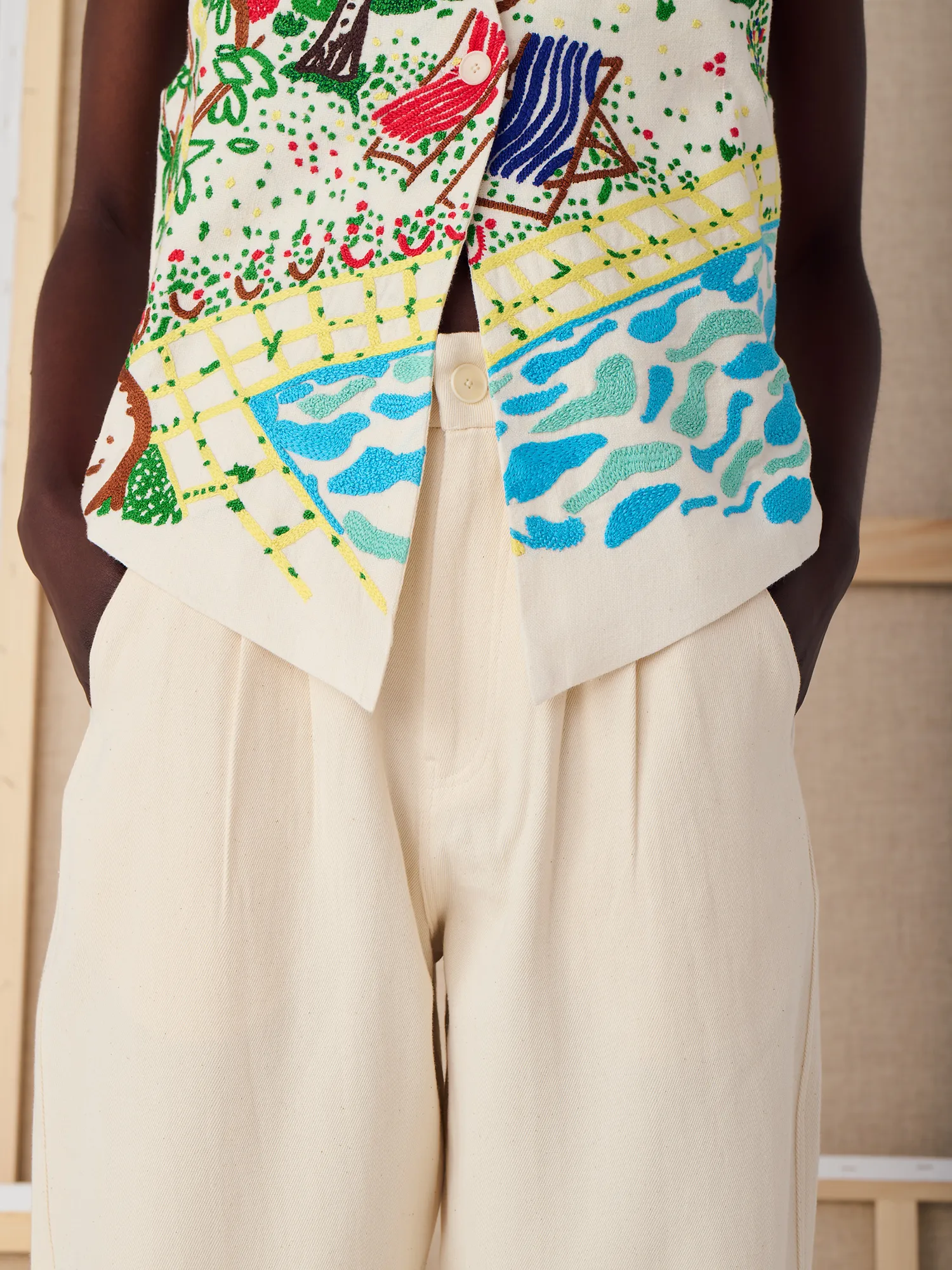 LE PANTALON MITI - LA TOILE BLANCHE sold by Mii Collection product image thumbnail 2