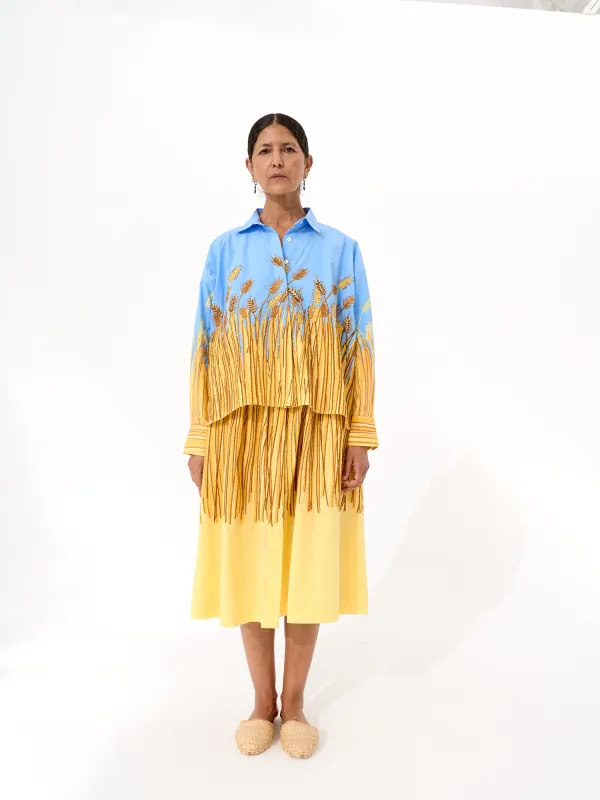 LA CHEMISE GRETA - BLÉ sold by Mii Collection