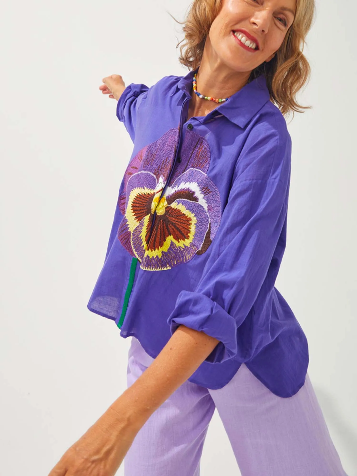 LA CHEMISE GRETA - LA PENSEE sold by Mii Collection product image thumbnail 3