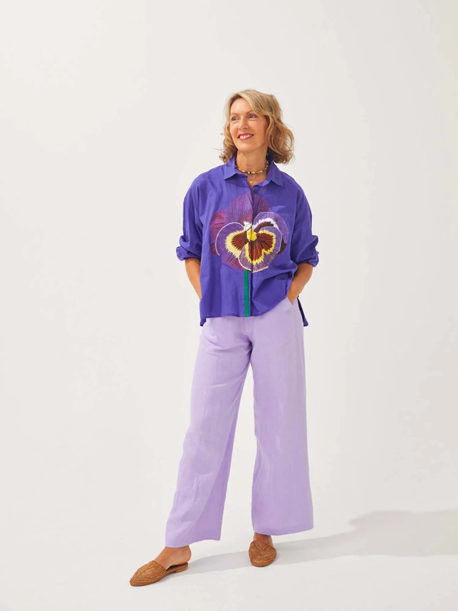 LA CHEMISE GRETA - LA PENSEE sold by Mii Collection product image thumbnail 2