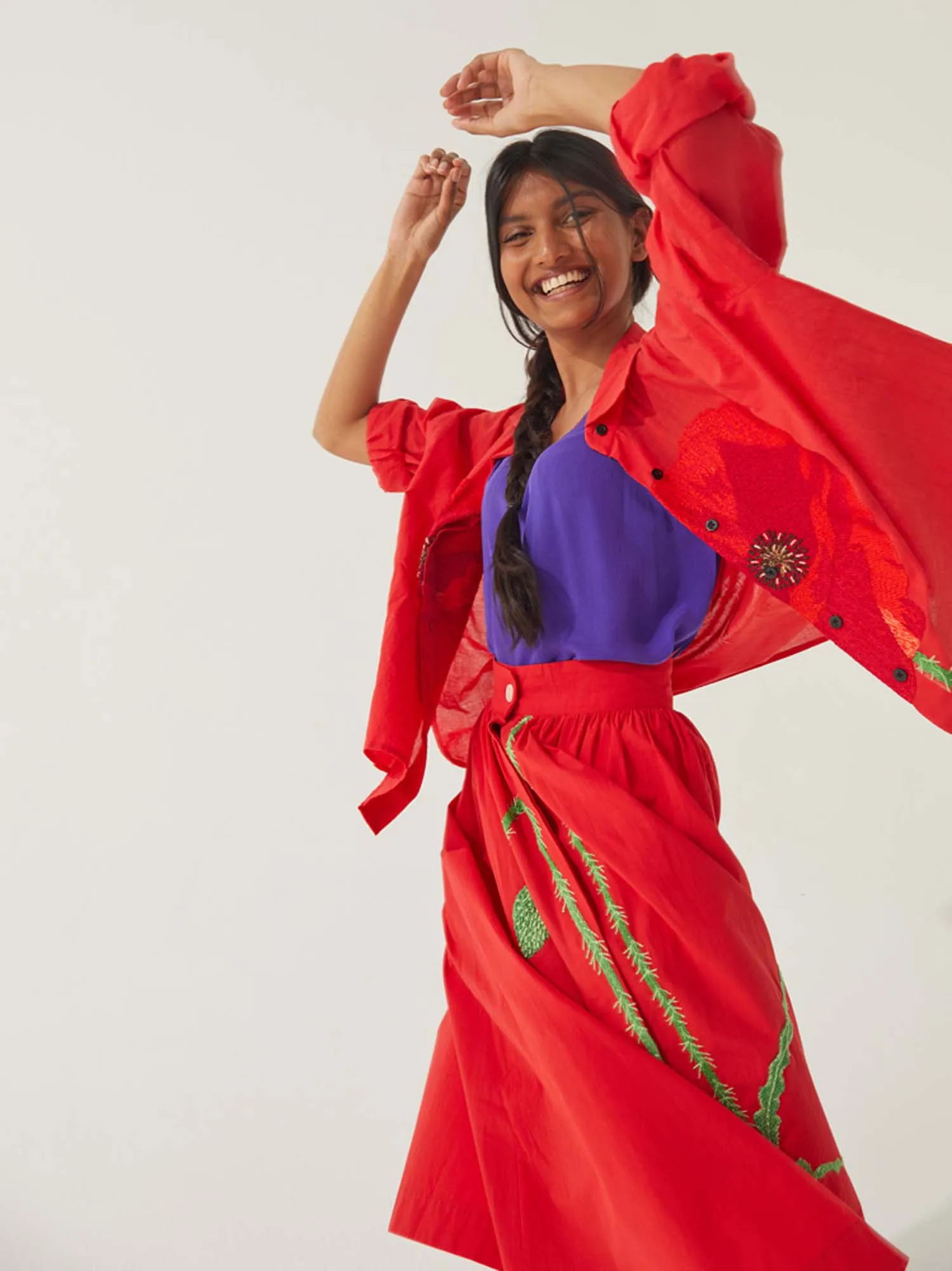 LA CHEMISE GRETA - LE COQUELICOT sold by Mii Collection product image thumbnail 2