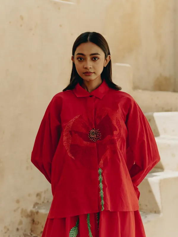 LA CHEMISE GRETA - LE COQUELICOT made by Mii Collection