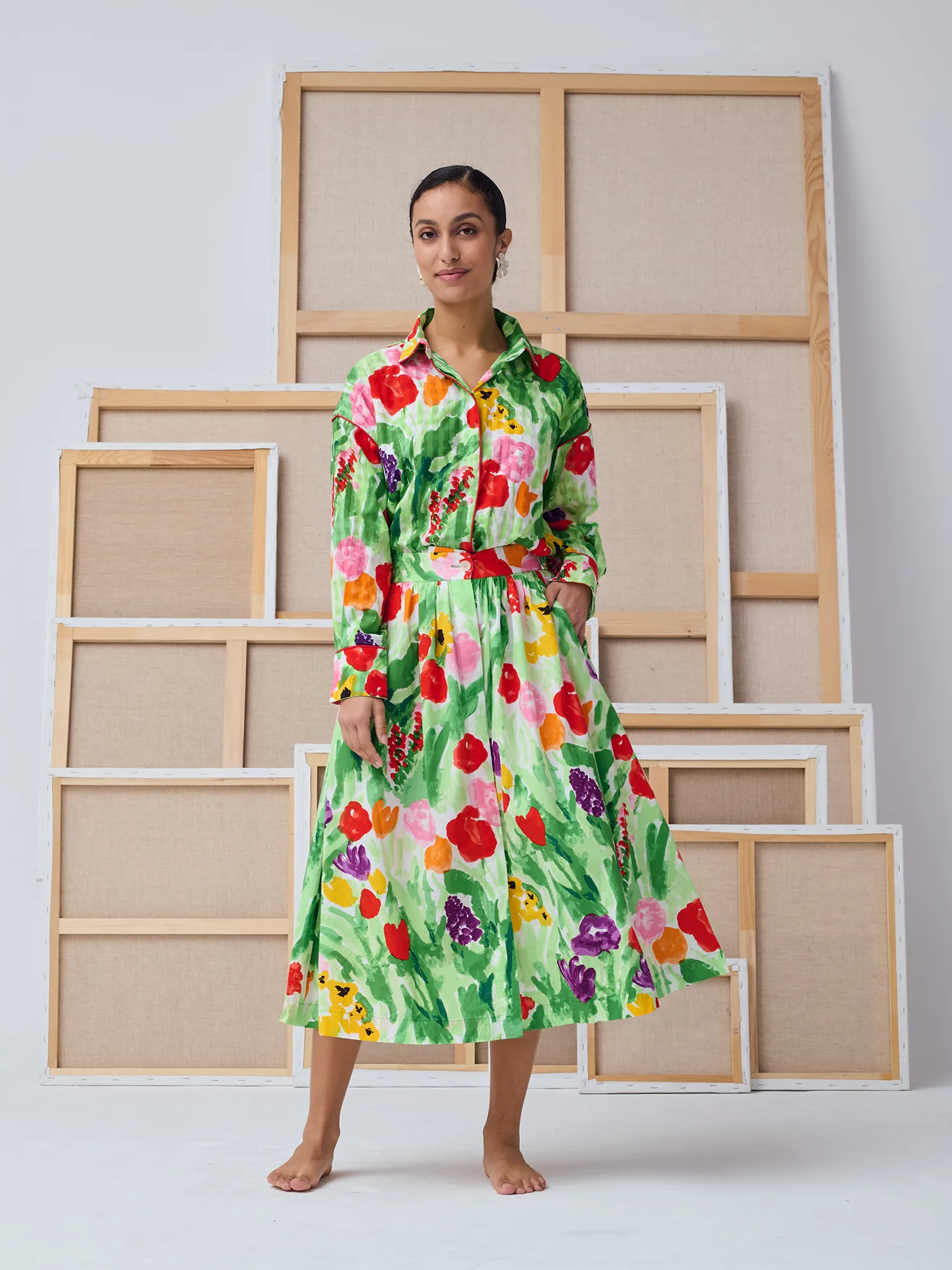 LA JUPE MONA - TAPIS DE FLEURS sold by Mii Collection product image thumbnail 2