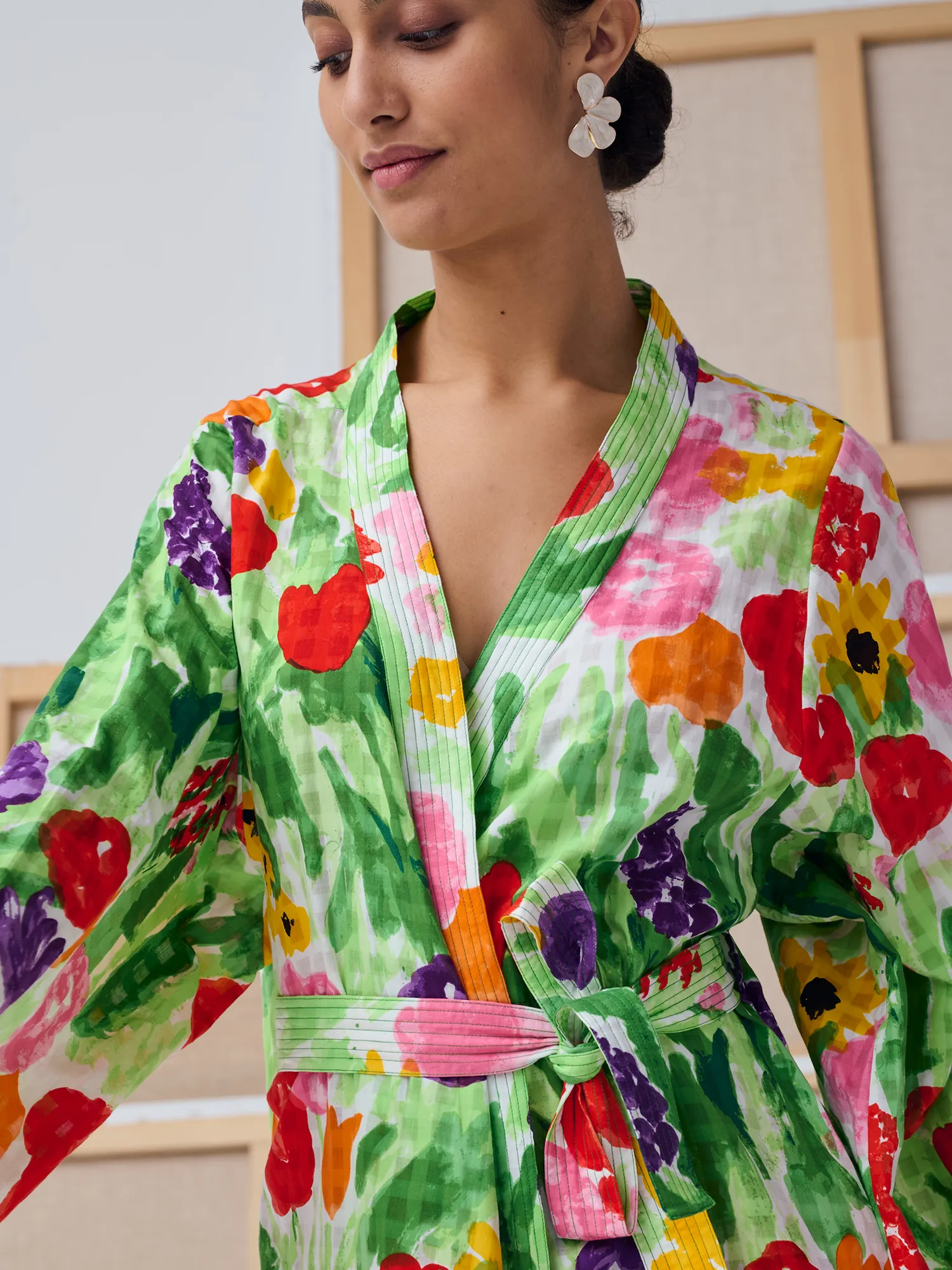 LE KIMONO KEIKO - TAPIS DE FLEURS sold by Mii Collection product image thumbnail 3