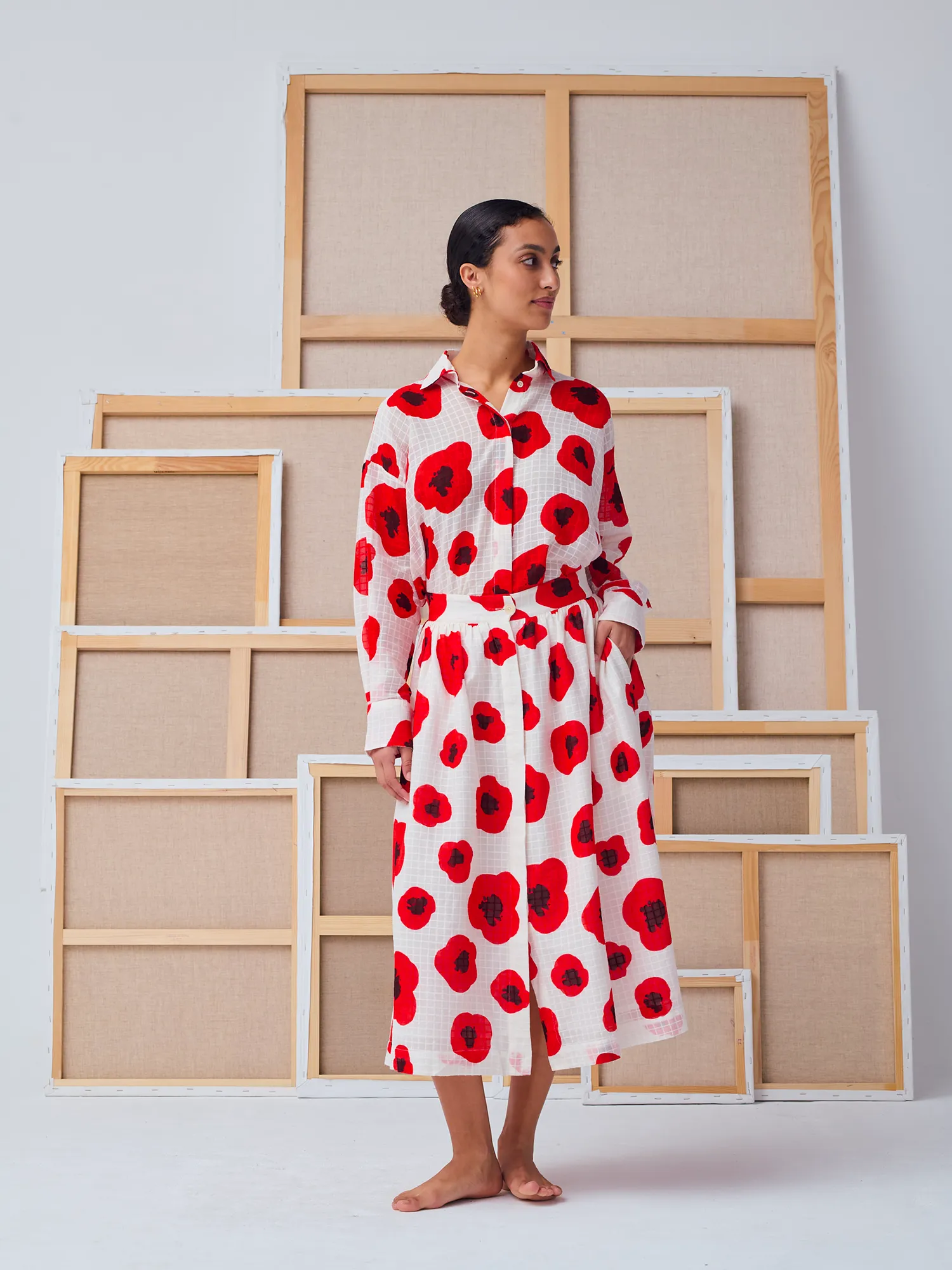 LA CHEMISE GRETA - THE POPPY sold by Mii Collection product image thumbnail 3