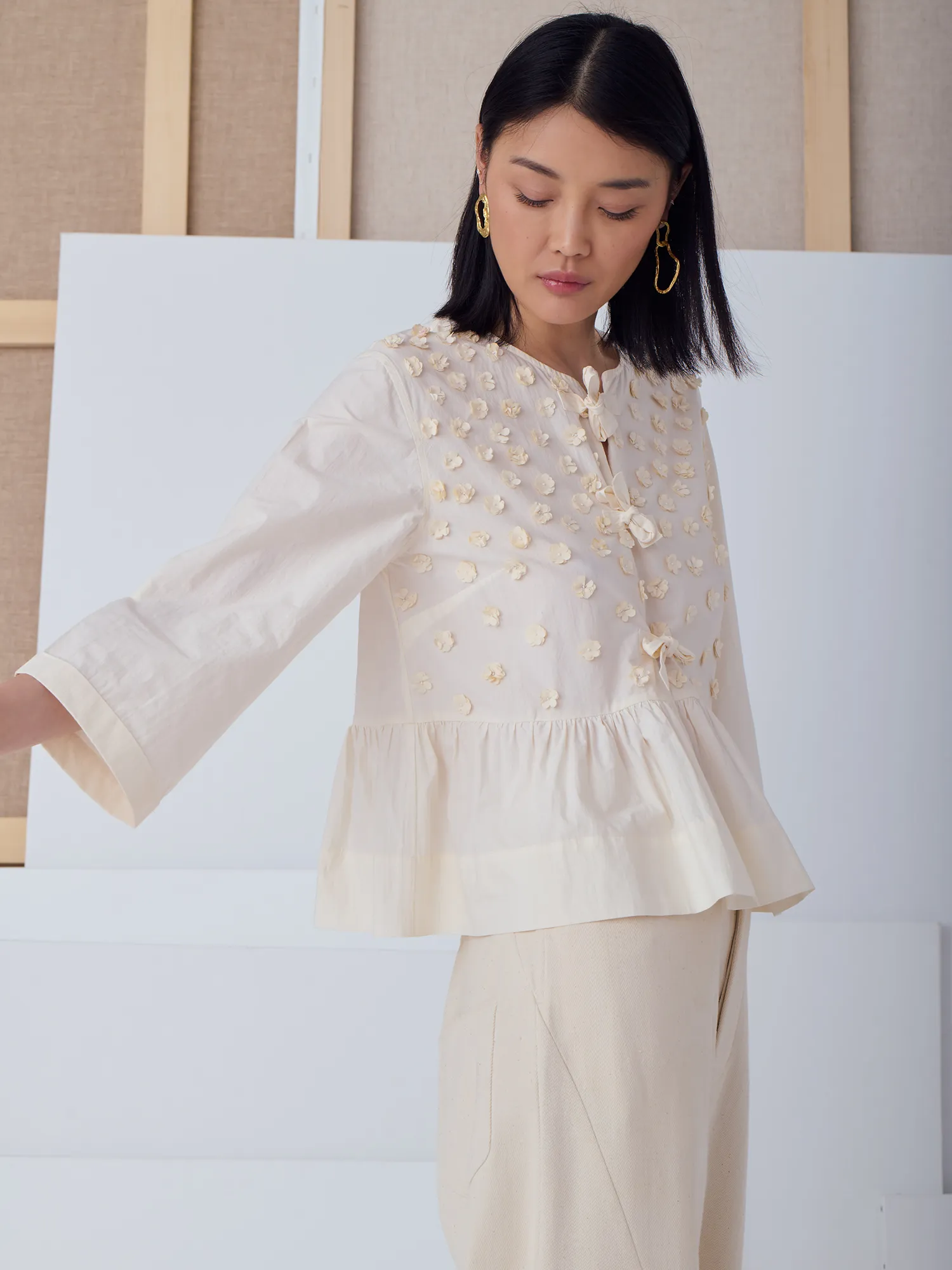 LE TOP ARLETTE - LA TOILE BLANCHE sold by Mii Collection product image thumbnail 3