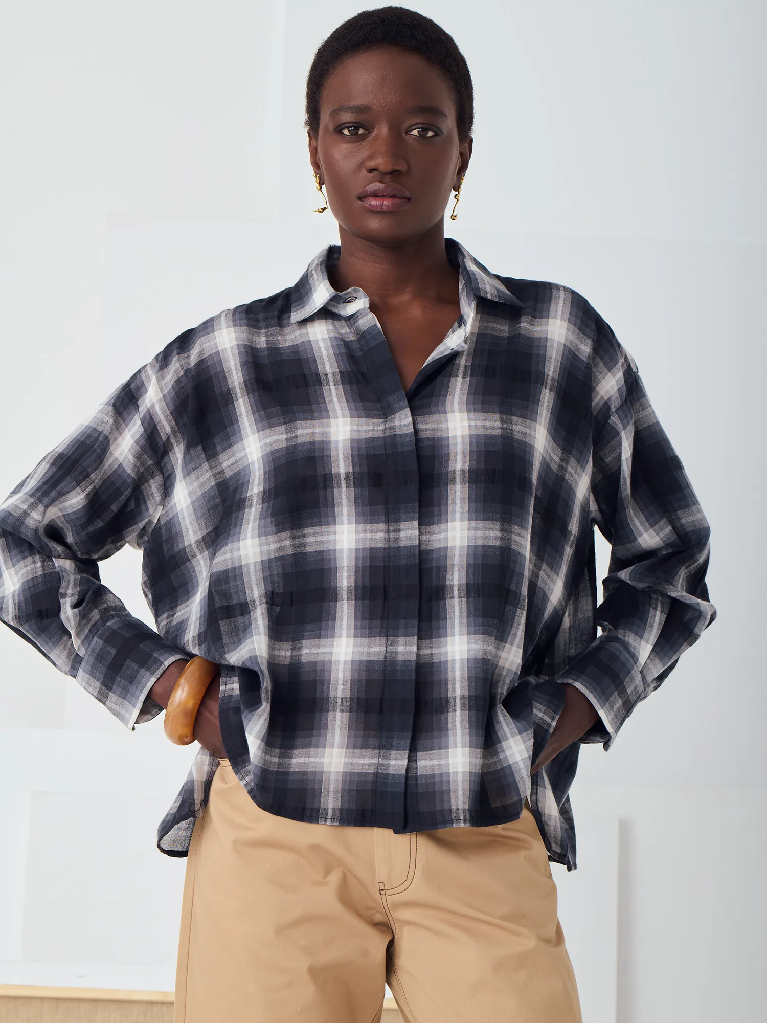 LA CHEMISE GRETA - FUSAIN sold by Mii Collection product image thumbnail 2