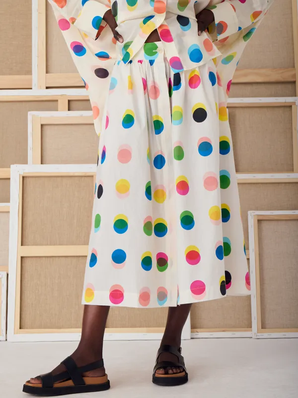 LA JUPE MONA - NUANCIER À POIS made by Mii Collection