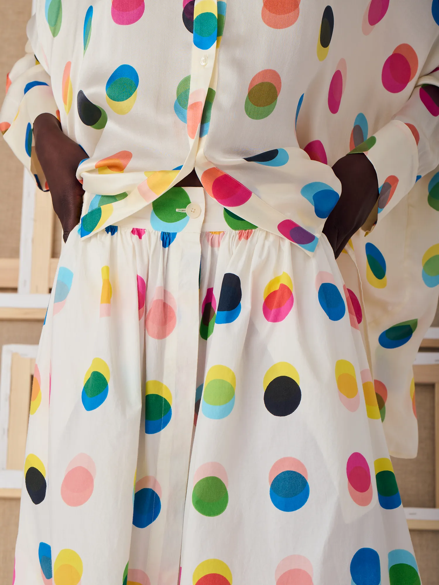 LA JUPE MONA - NUANCIER À POIS sold by Mii Collection product image thumbnail 3