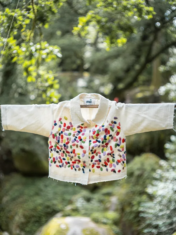 LA VESTE CAPUCINE - LES FEUILLES MORTES made by Mii Collection