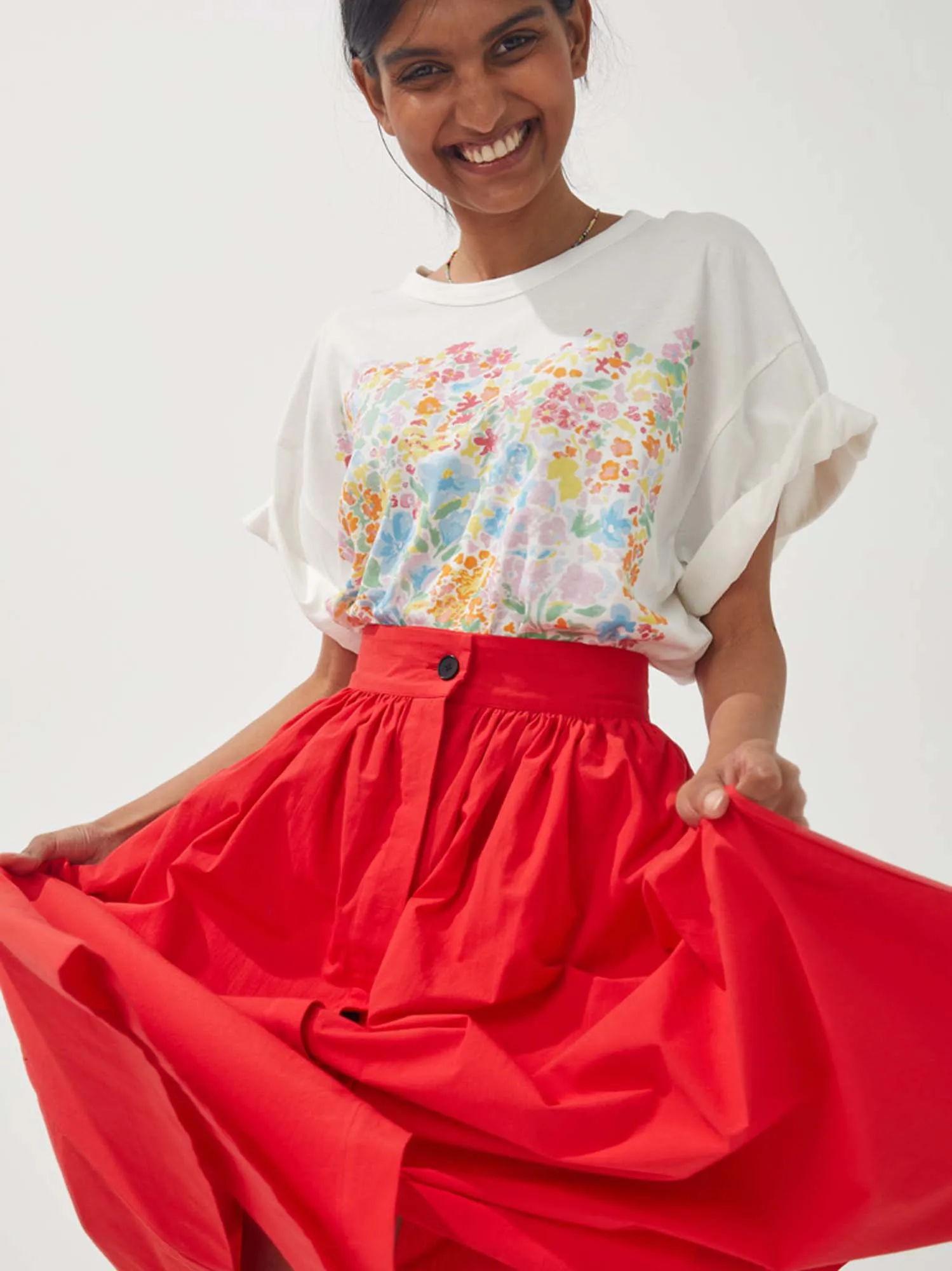 LA JUPE MONA ROUGE - LES UNIS sold by Mii Collection product image thumbnail 3