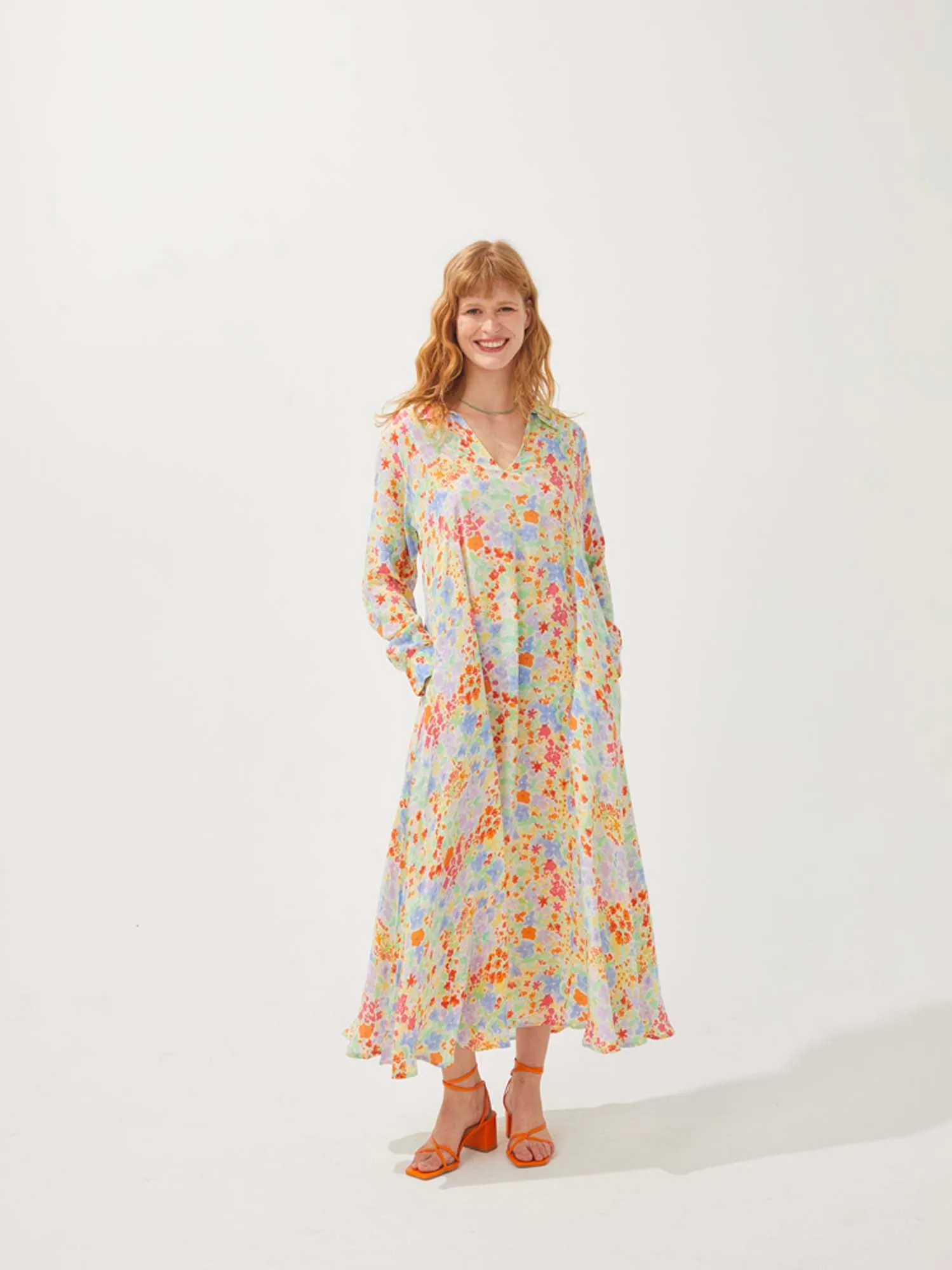 LA DJELLABA STELLA - LE CHAMPS DE FLEURS sold by Mii Collection