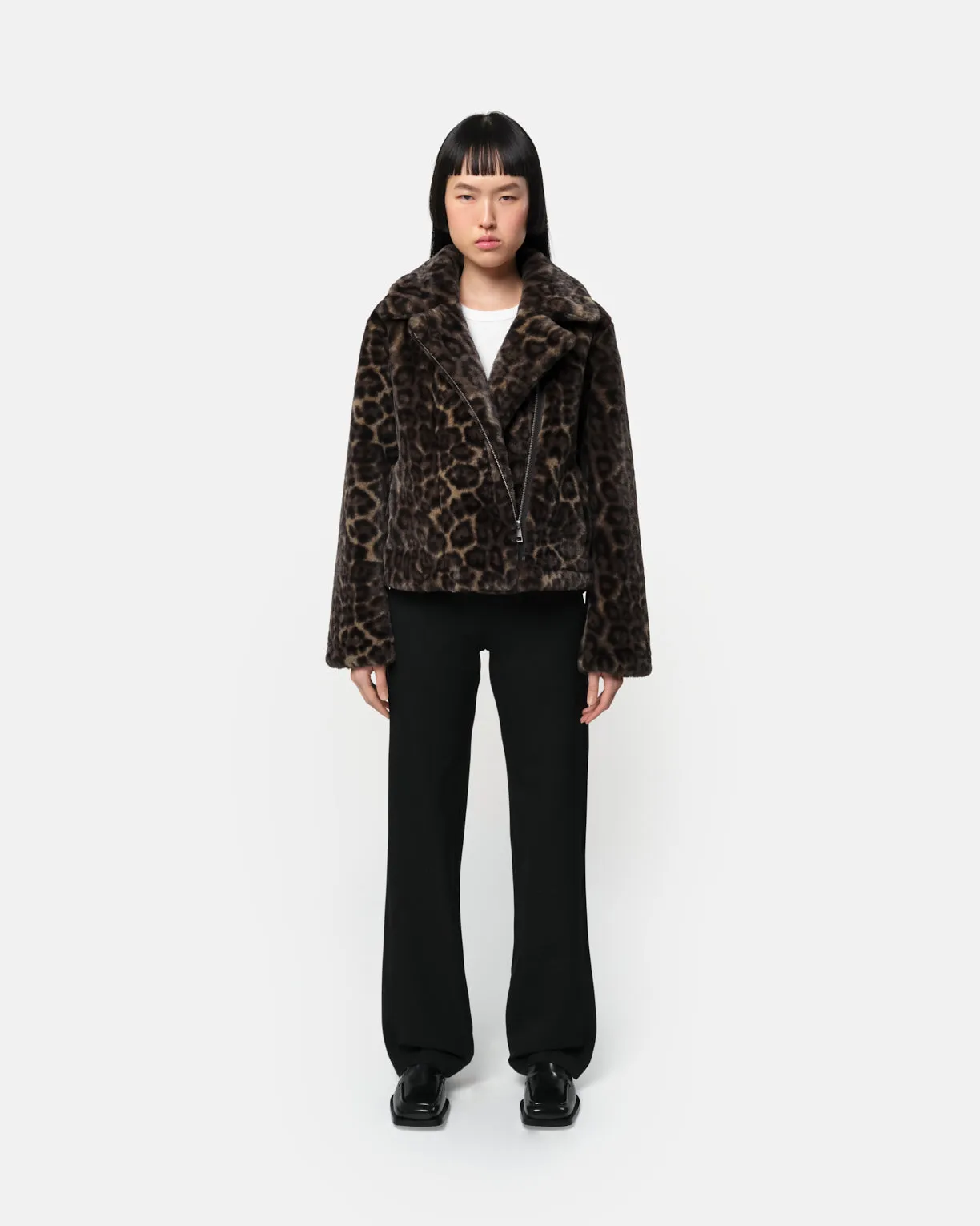 Dahlia Dark Leopard Biker sold by Apparis
