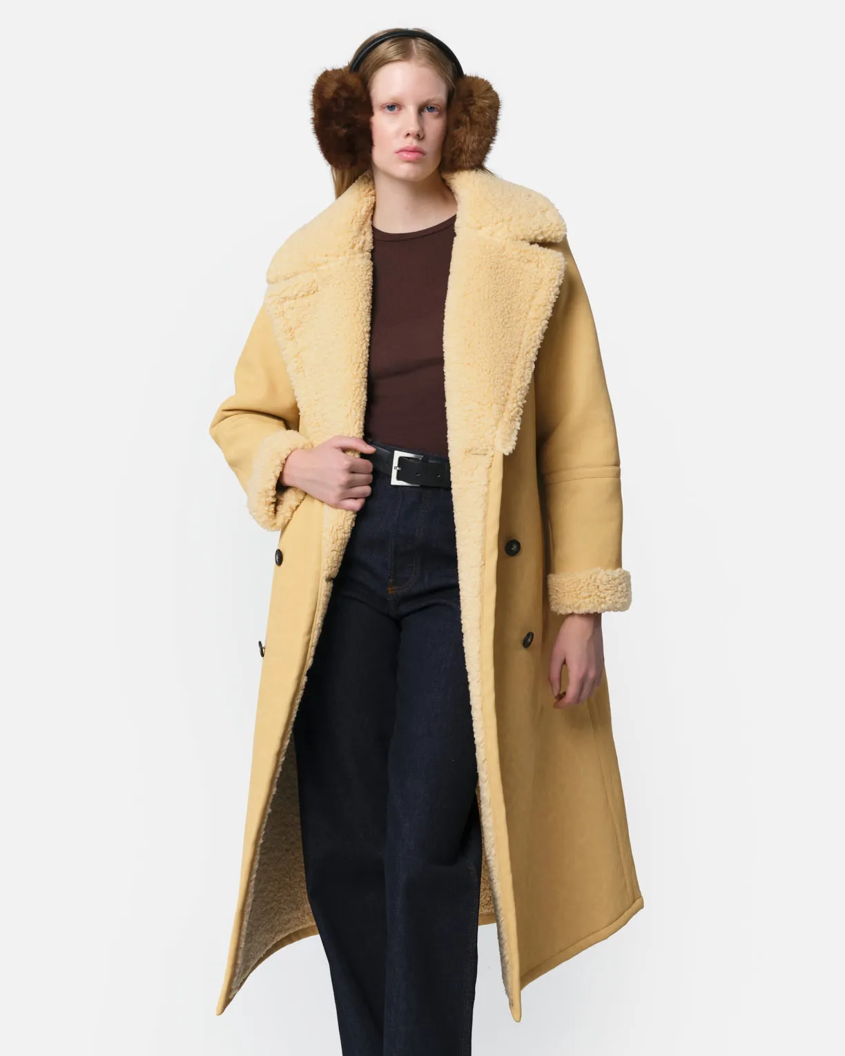 Simone Overcoat Custard sold by Apparis product image thumbnail 4