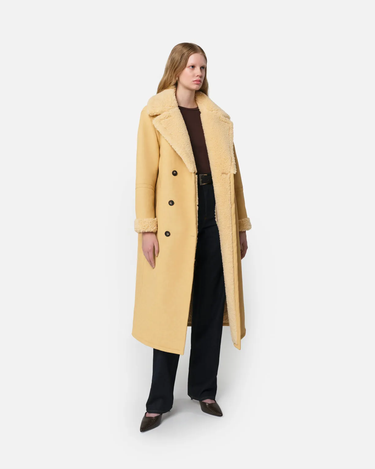 Simone Overcoat Custard sold by Apparis product image thumbnail 2