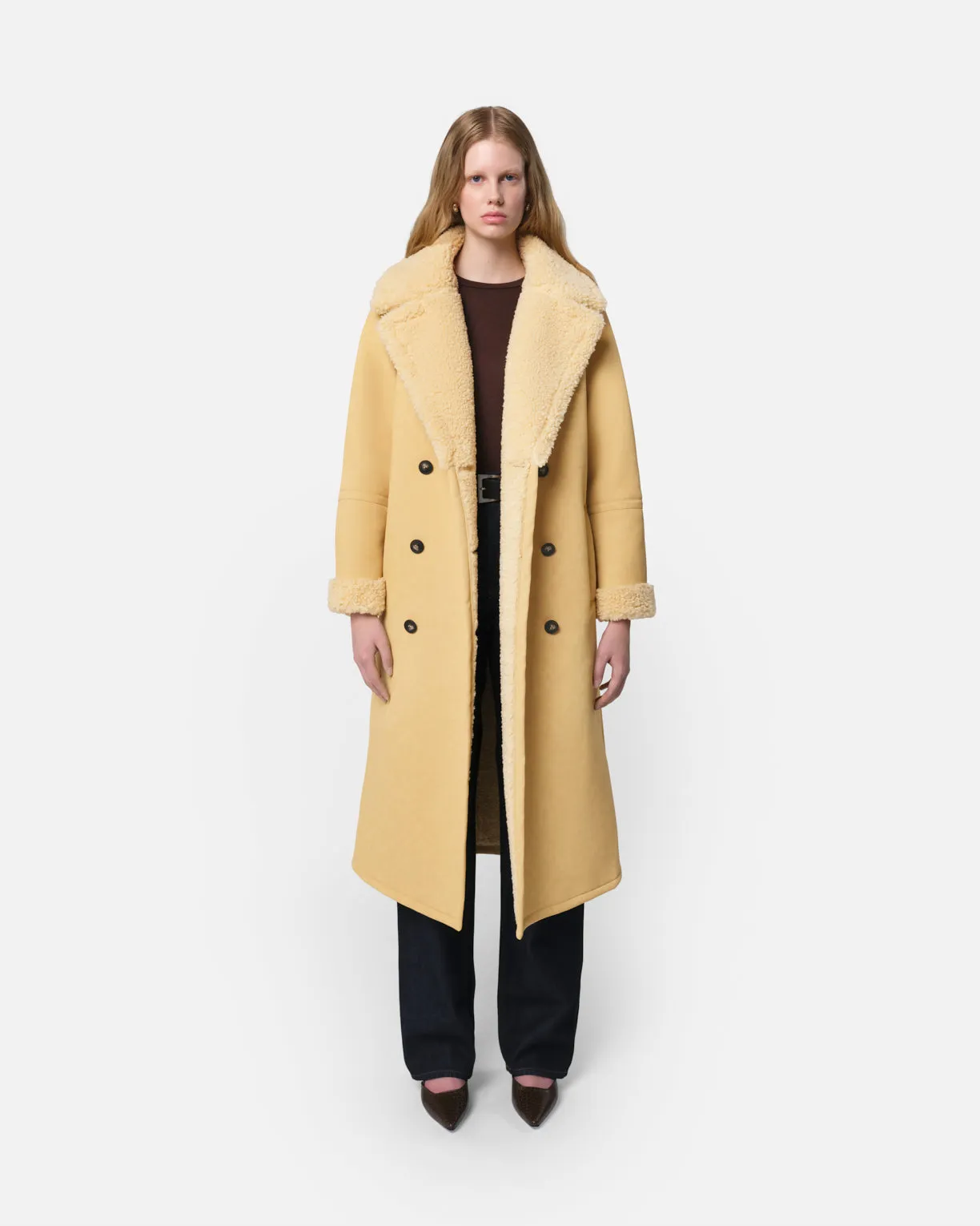 Simone Overcoat Custard sold by Apparis