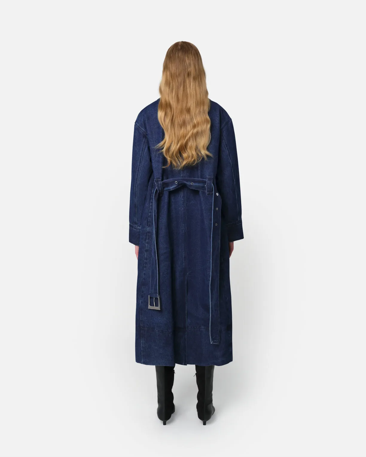 Tate Trenchcoat Indigo sold by Apparis product image thumbnail 3